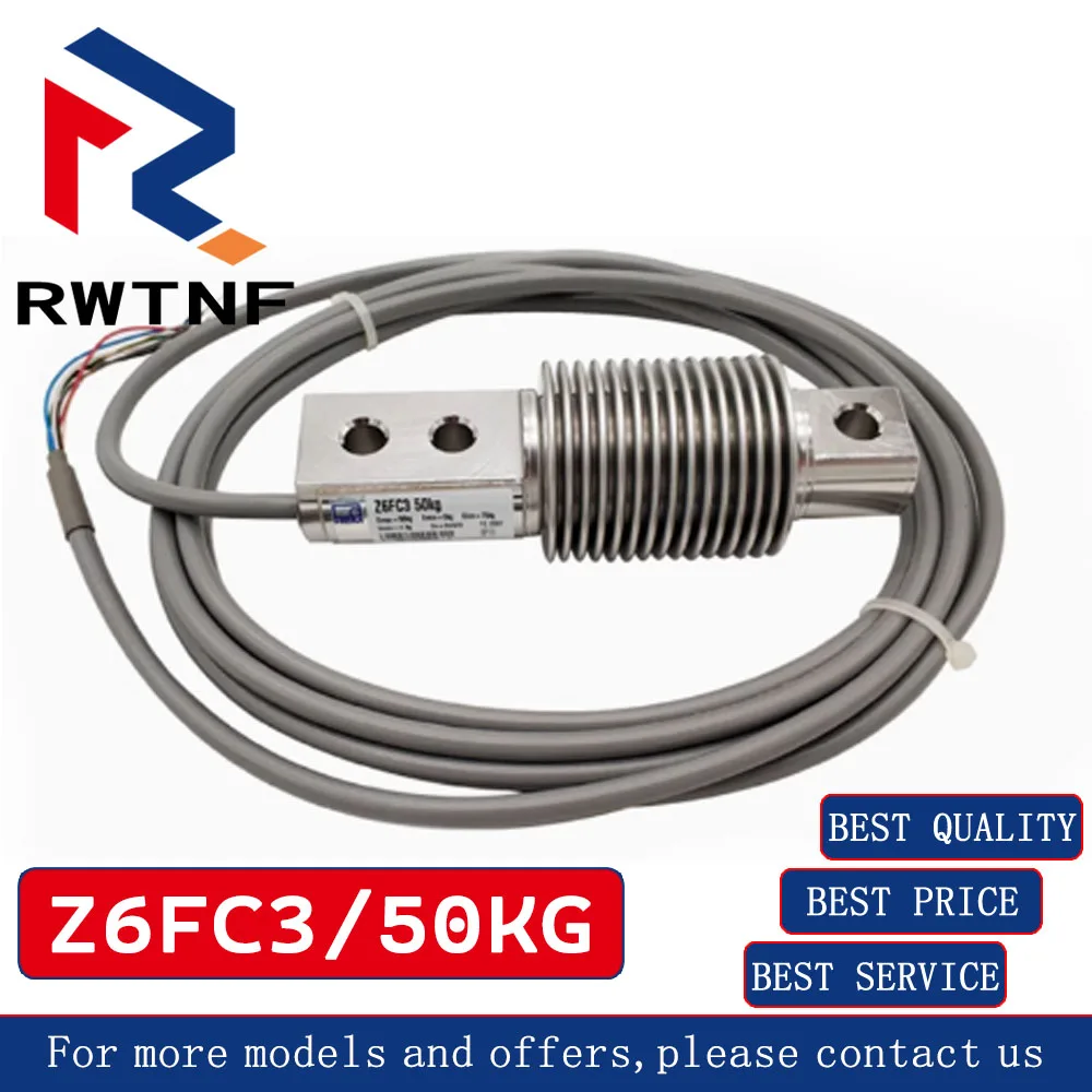 Brand New Genuine HBM Z6FC3/50KG HBM Sensore di pesatura bilancia a nastro tubo corrugato in acciaio inossidabile, magazzino originale al 100%