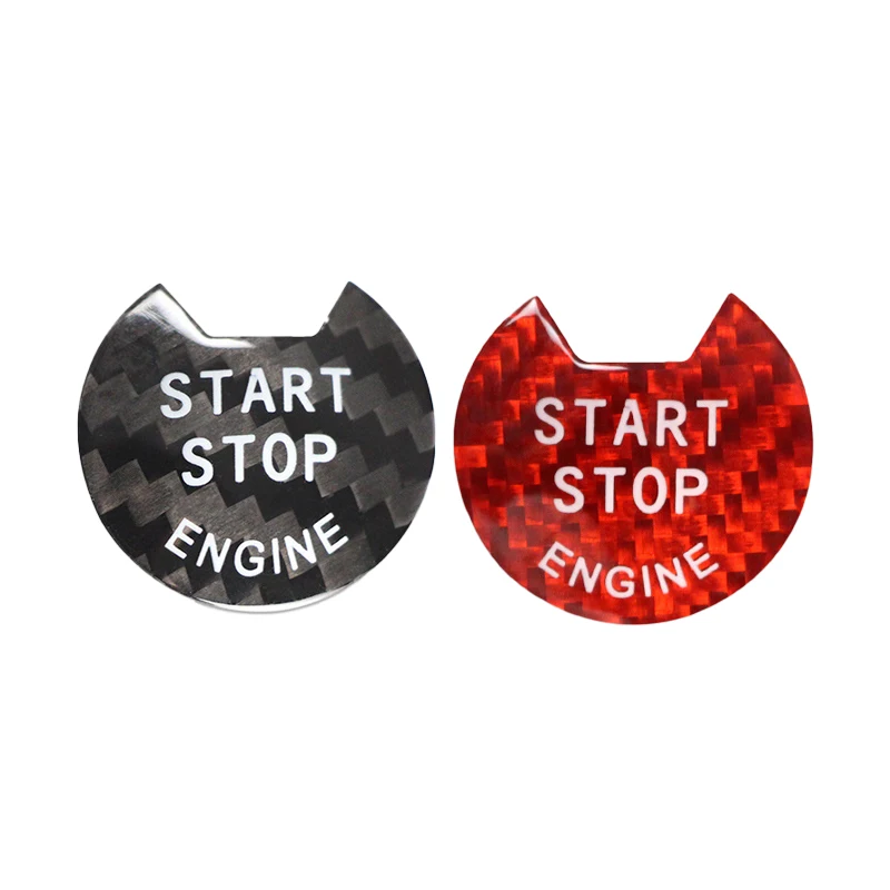 

The true carbon fiber one-button start car ignition switch modification trim is suitable for Nissan Infiniti