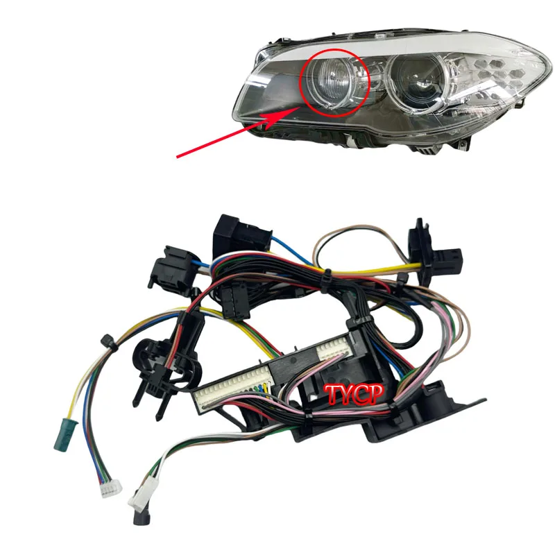 

Подходит для BMW 5 серии F10 F18 2010-2013 годов, ксеноновая рулевая фара, внутренняя вилка жгута проводов в сборе AFS