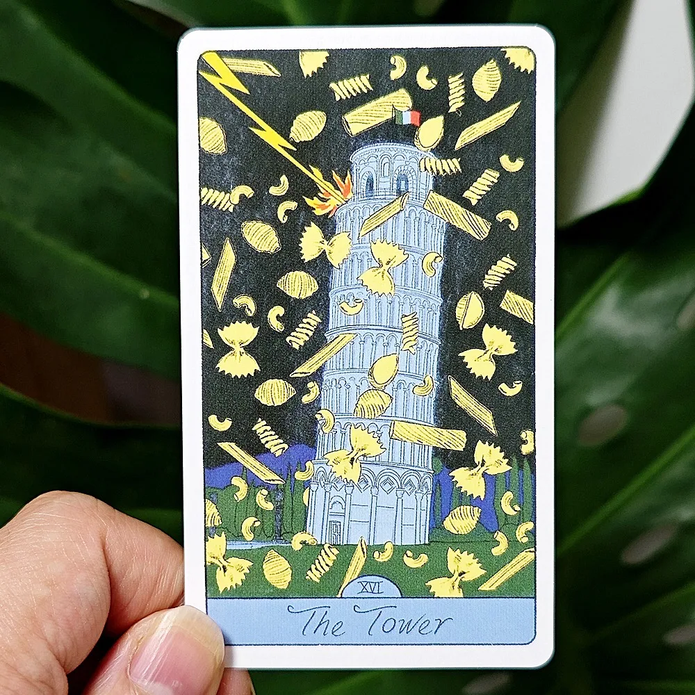 The Pasta Tarot 10.3*6cm: A 78-Card Deck for Delicious Divination, A Playful, Accessible, and Delicious New Interpretation