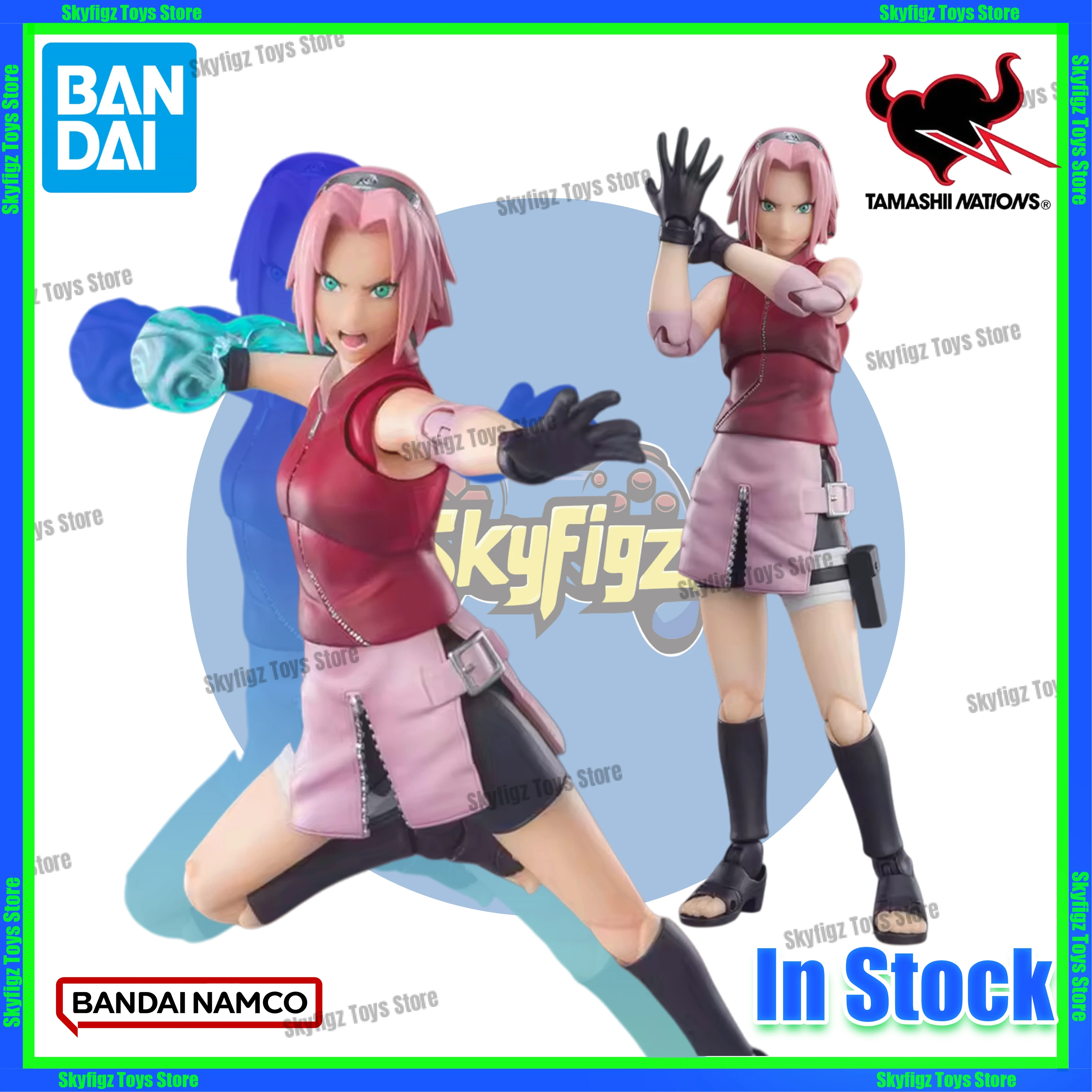 

In stock [Plastic Tang] Bandai Soul SHF Naruto Haruno Sakura Sakura 2.0 Figure [Ready Stock] Action Doll Collection Gift