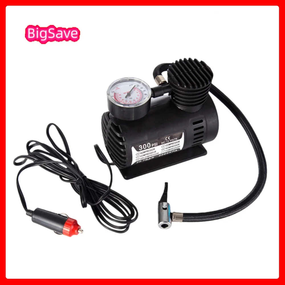 Portable Mini Air Pump 300PSI 12V Air Compressor Auto Car Electric Tire Air Inflator Pump Mini Air Compressor Air Inflator Pump