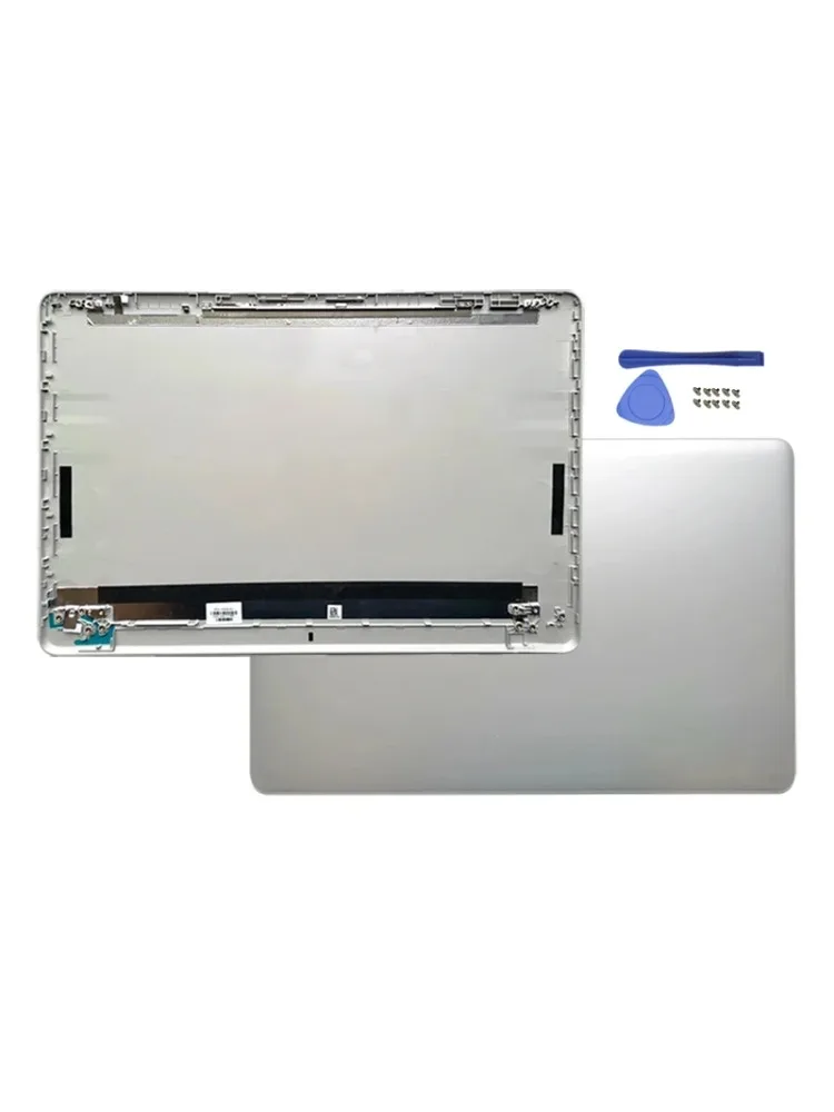 Pour HP 15-BS 15-BW écran d'ordinateur portable LCD couverture arrière/lunette avant/couvercle de charnières/repose-paume/accessoires inférieur étui pour ordinateurs portables argenté