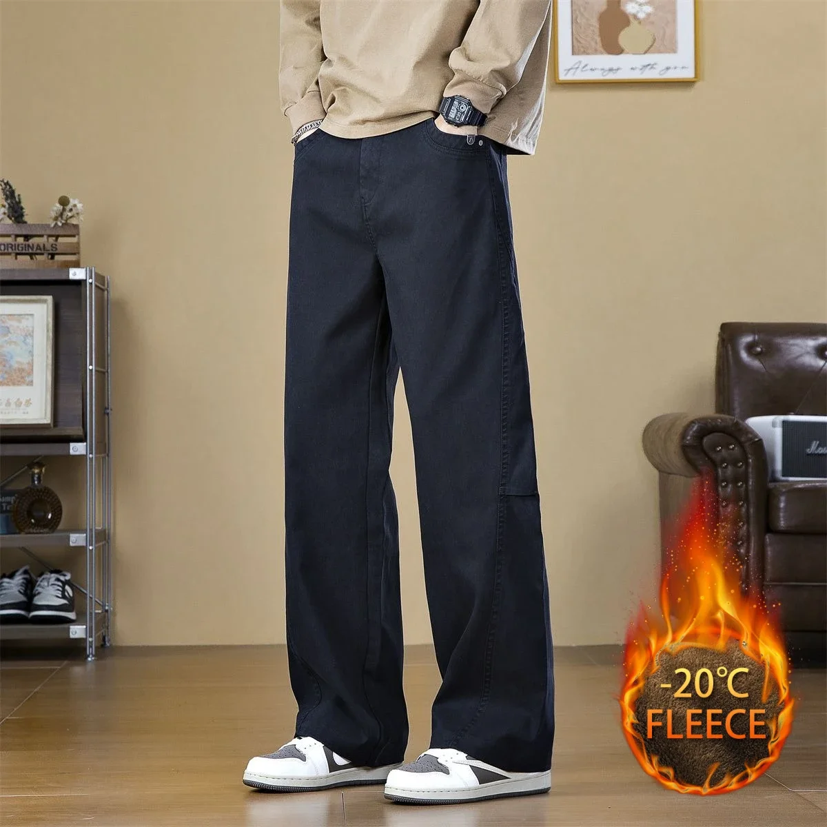 

Casual Men's Pants for Autumn and Winter Are Made of Lightweight Fabric with Breathable Design and Fashionable Style Man Pants