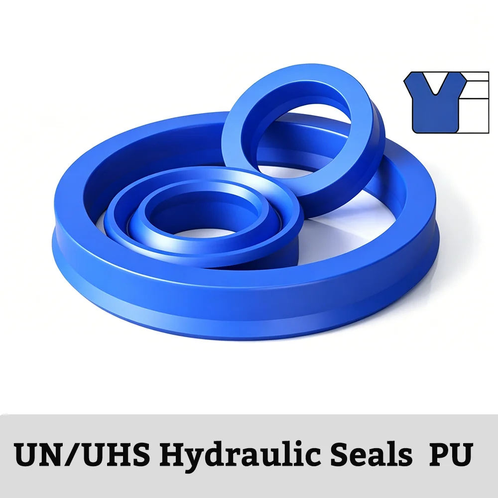 UN/UHS/UNS PU Hydraulic Oil Seal Replacement Spare Parts 16x24x5 30x40x6 8x18x6 for Excavator Forklift Cylinder Piston Rod 5Pcs