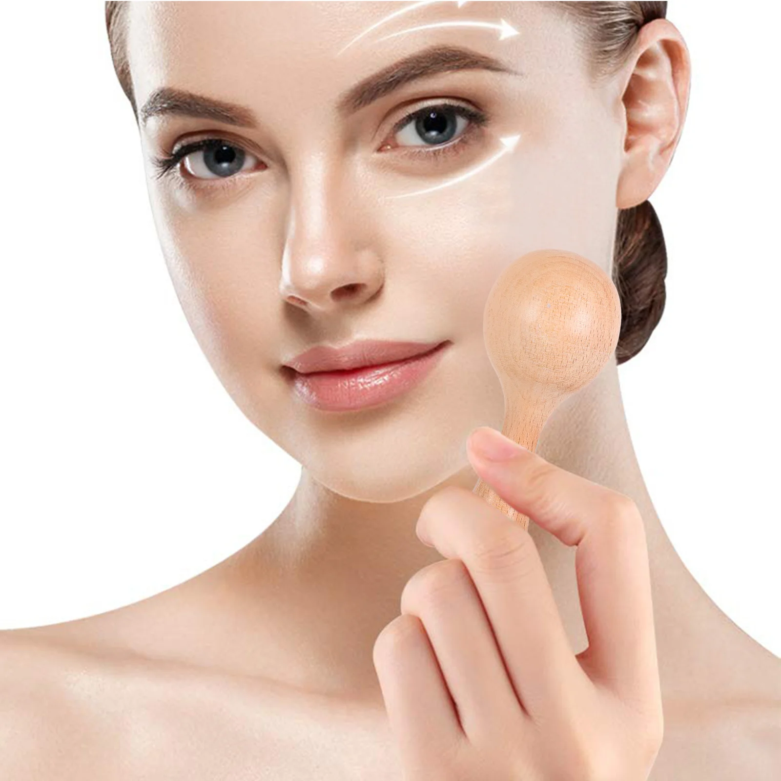 

2 шт. деревянная массажная палочка: портативный ролик для тела для спины, шеи, лица, рук, ног, инструмент для облегчения мышц, терапия глубоких тканей, усталость