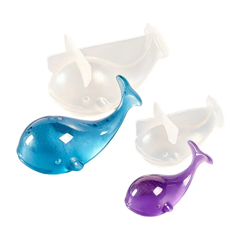 SNASAN 3D Whale Silicone Mold for jewelry making Resin jewelry tool UV epoxy resin molds decorative crafts