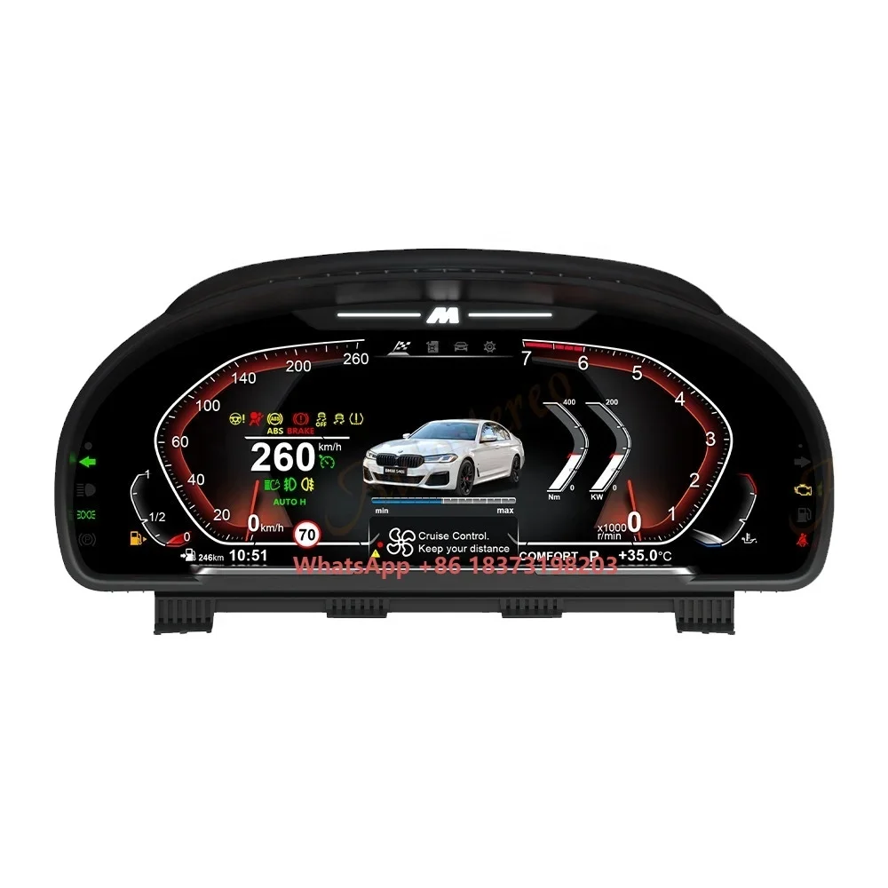 Autostereo Android Digital Cluster for  X4 Series F26/G02 LCD Instrument Virtual Cockpit Speed Meter Dashboard