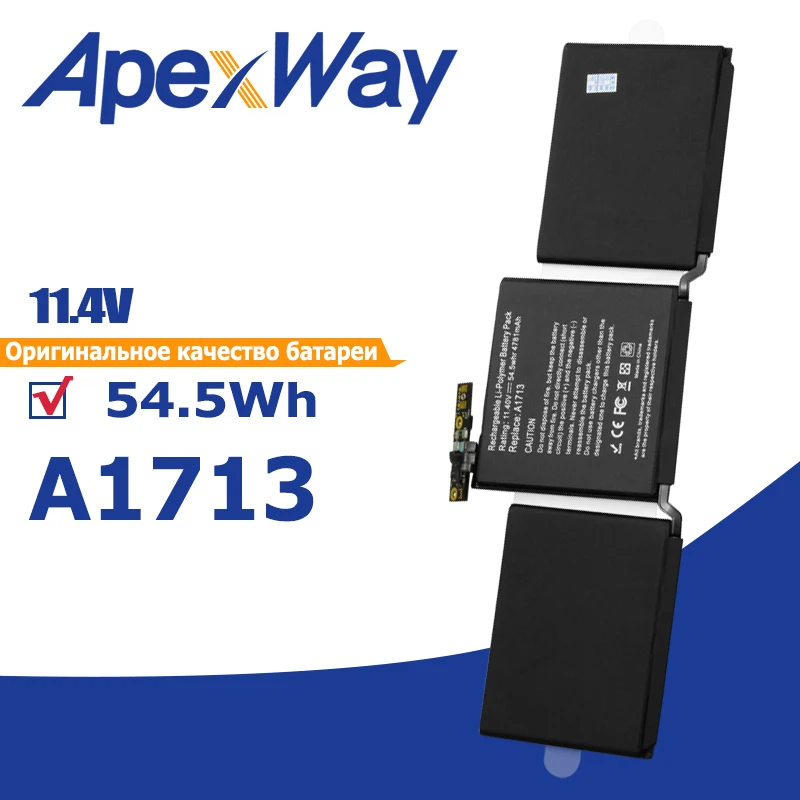 Apexway A1713 Laptop Battery for Apple MacBook Pro 13