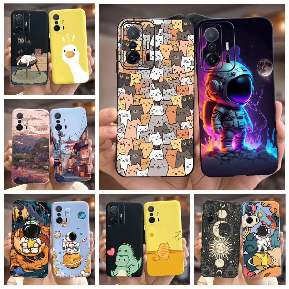 For Xiaomi 11T Pro Case Mi11T Cute Fashion Cartoon Back Cover Soft Silicone Phone Case For Xiaomi Mi 11T Pro 11TPro Fundas Coque