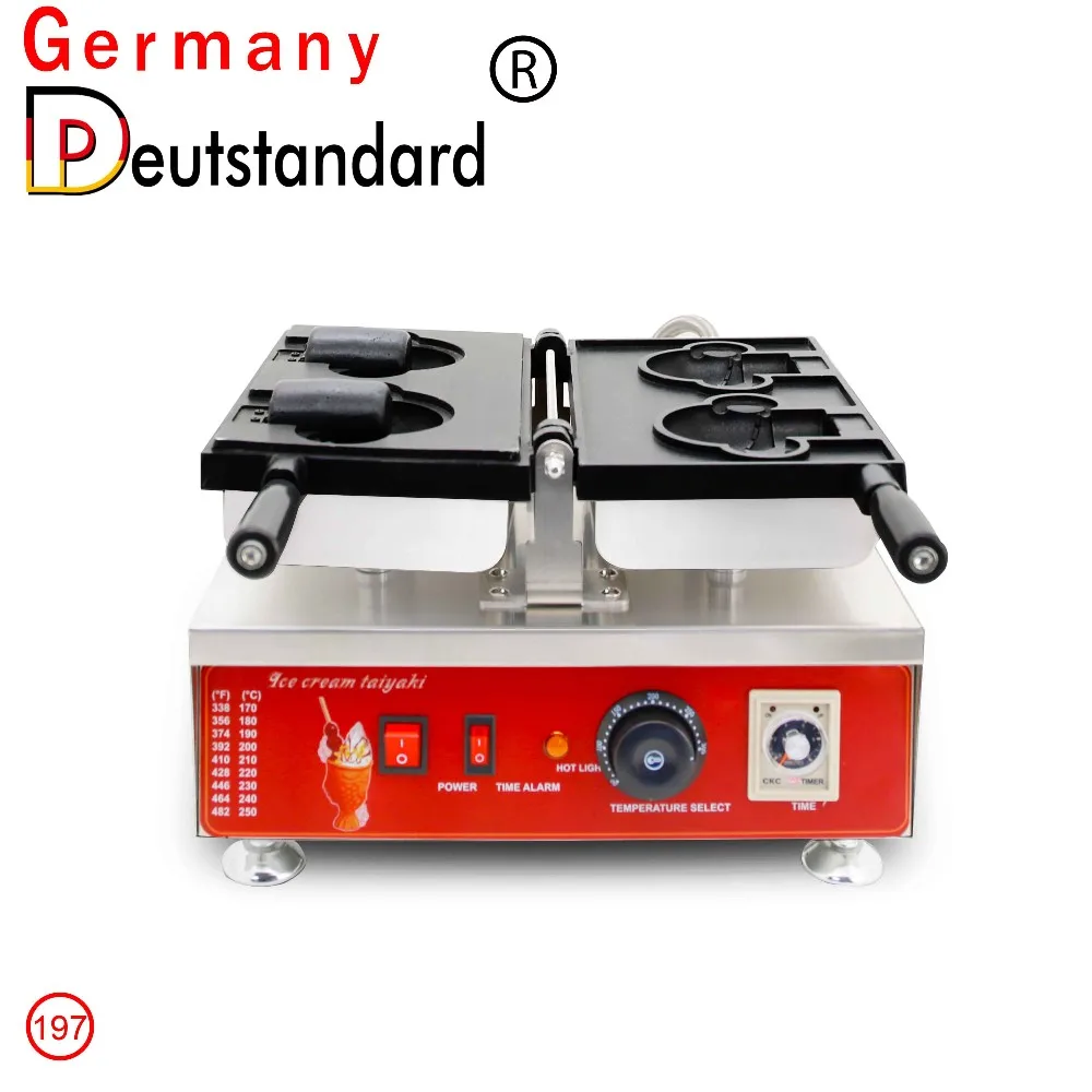 전기 와플 메이커 오픈 입 베어 Taiyaki 와플 기계 만화 동물 리틀 베어 Taiyaki 아이스크림 주방 기기