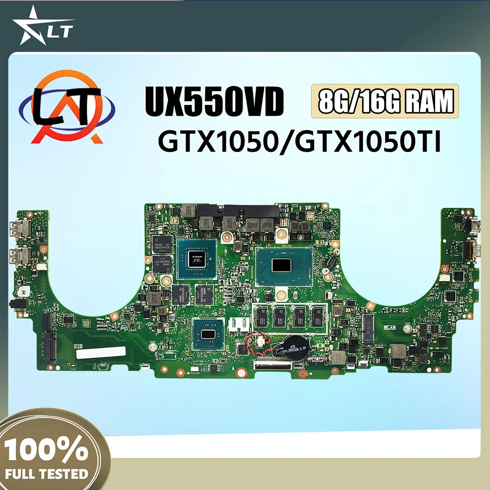 

Материнская плата для ноутбука ASUS X550V FZ50V UX550VD X550VX X550CC, материнская плата A550V, верхний уровень процессора i3 i5 i7 4 ГБ 8 ГБ ОЗУ, 100% тестирование