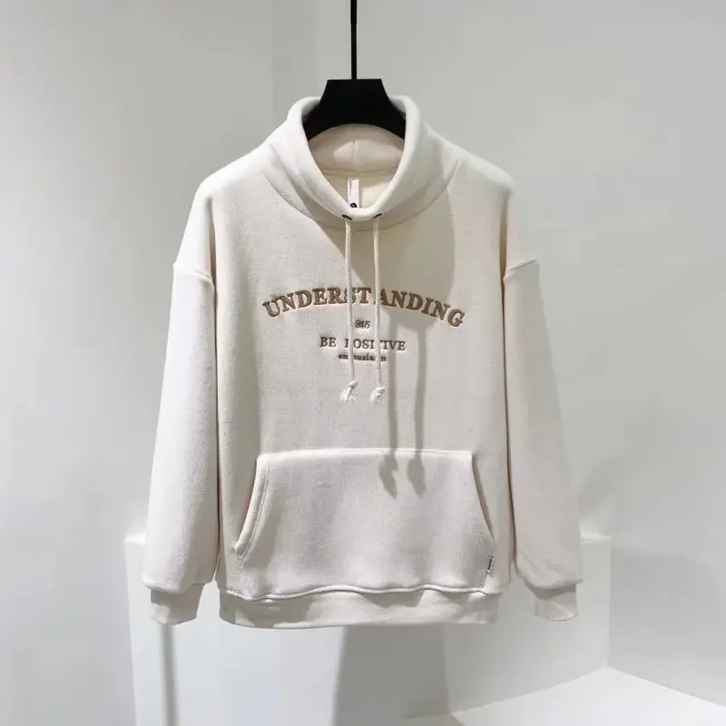 Graphic Off White Male Clothes Punk Sweatshirt For Men Top 90s Hoodieless Vintage Harajuku Fashion Wholesale Offers Pullover