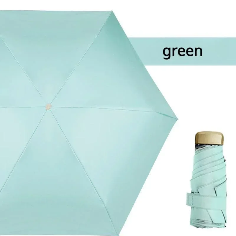 Anti UV Super Mini Pocket Compact Sun Umbrella Folding Rain Windproof Travel mini umbrella