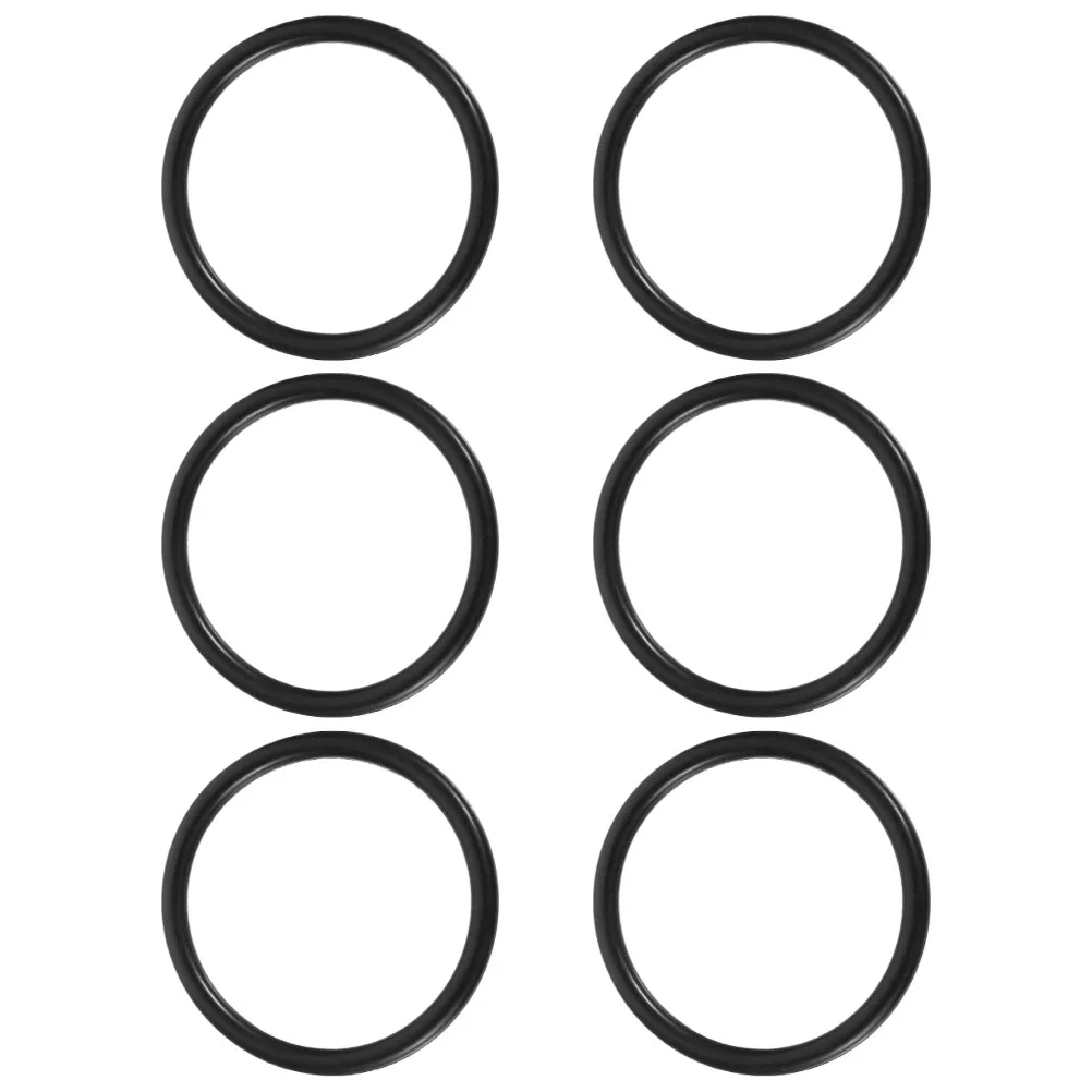 

6 Pcs Crystal Bowl Washer Decor Rings Rubber Replacement Sing Gasket Pad Acid-base Singing