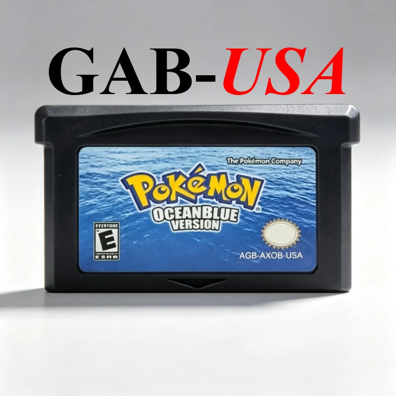 USA GBA Pokémon Spielmodul 32-Bit Videospielkonsolen-Karte AshGray Liquid Crystal Light Platinum Spielkarten-Sammlung Geschenk – Detail 16