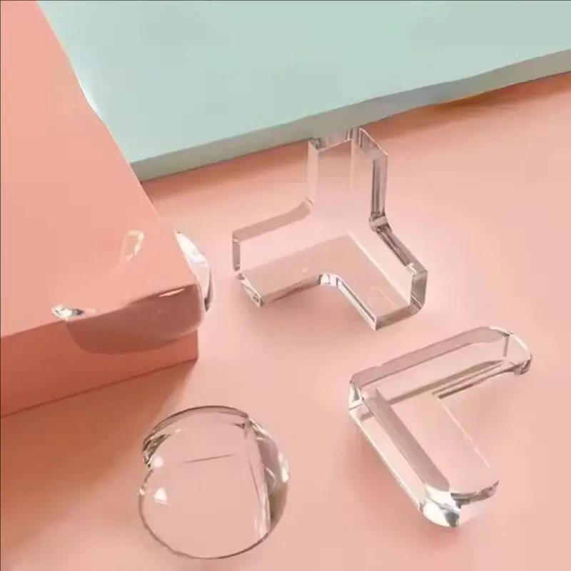 Baby Safety Silicone Table Corner Protector Furniture Edge Protection Cover Transparent Children Anti Collision Edge Guards