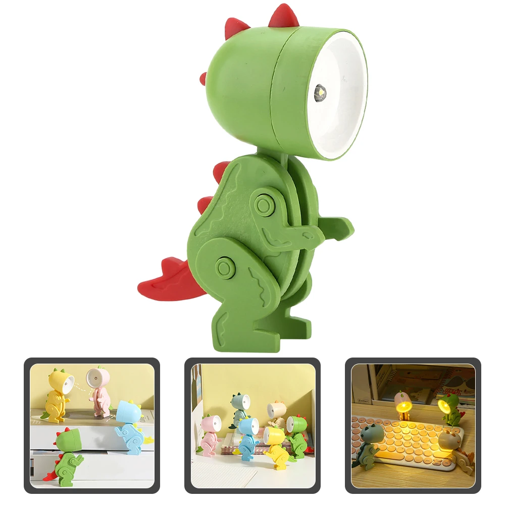 

Cartoon Dinosaur Night Light Mini LED Bedroom Lamp Adjustable Position Table Night Lamp Warm Decorative Light