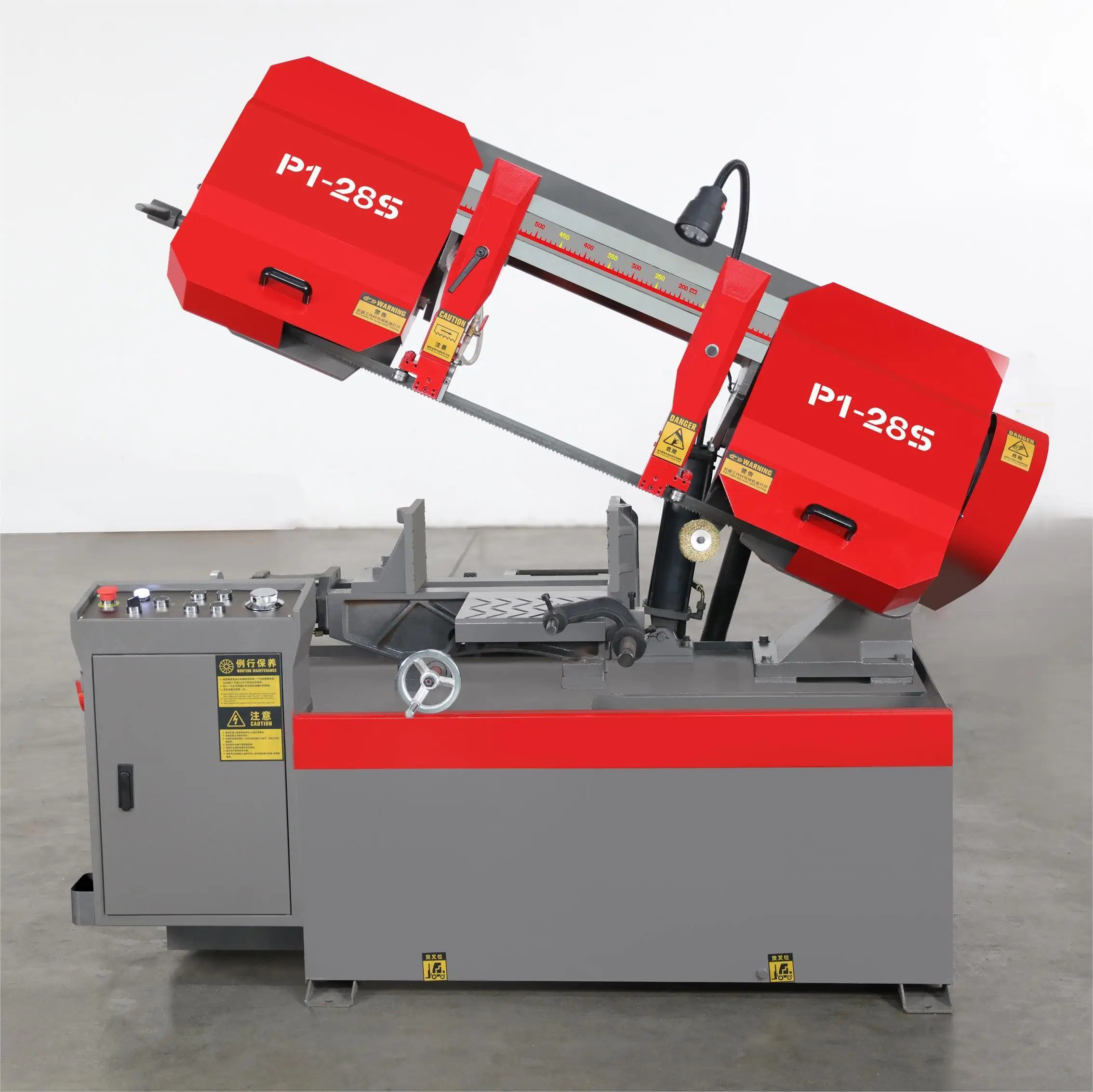 28*39cm Metal Cutting Range Optional Band Saw Machine Alloy Cutting Multiple Models Scissor Band Saw