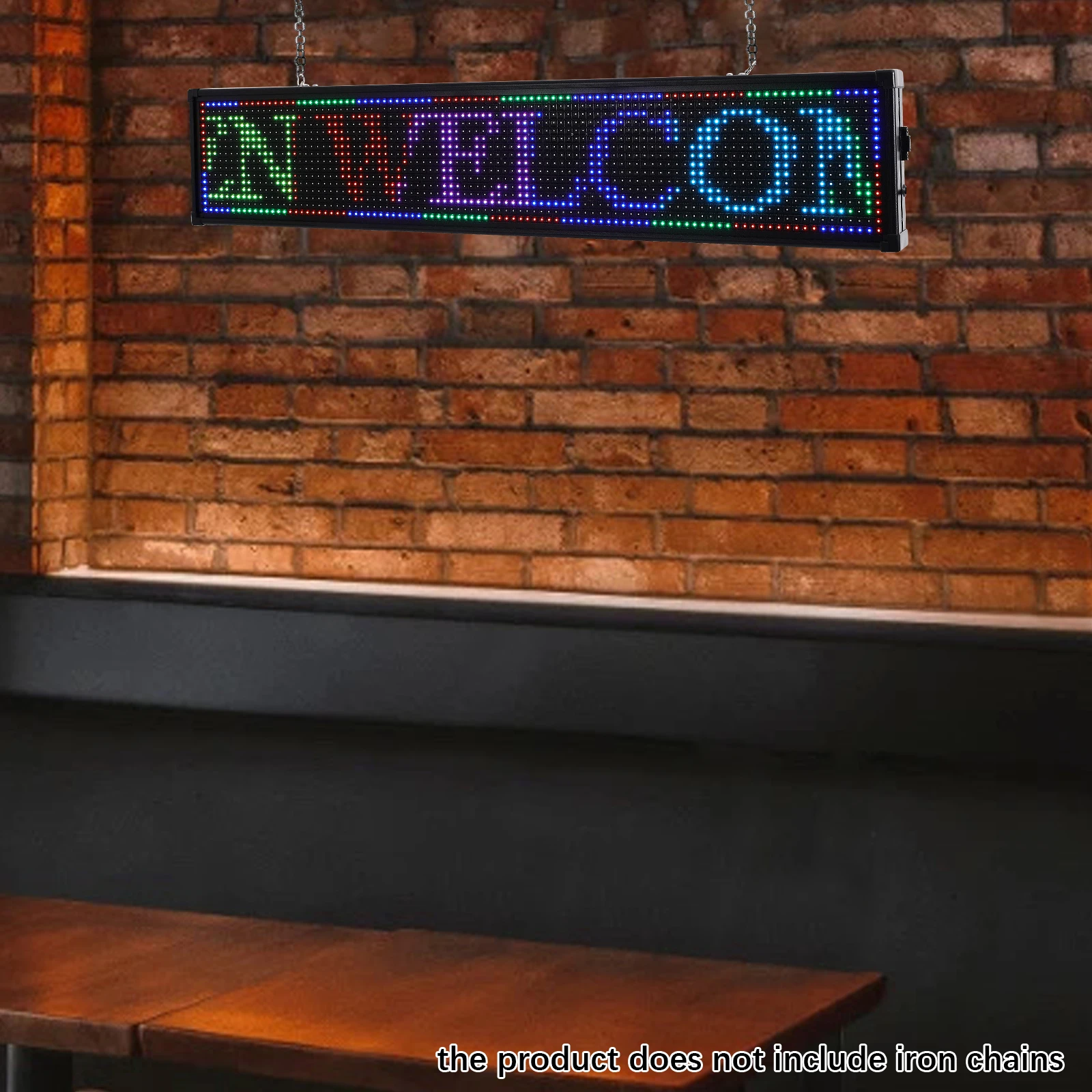 

Multifunctional LED Sign Board LED Seven-Color Sign LED Display Digital Message Display Board 2 Lighting Modes