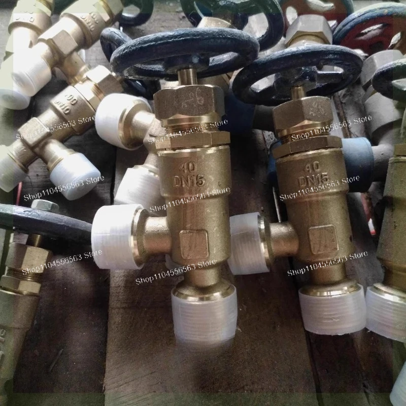 صمام فحص إيقاف نحاسي GB/T596 بخيط خارجي بحري GB/T595 صمام إيقاف نحاسي عالي الضغط بالكامل DN10-32