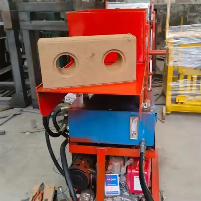 Gold Seller High Speed Clay Brick Making Machine for Interlock Block Molding Engine Power Hydraulic Brick Making
