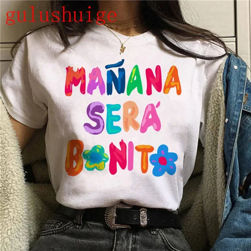 Tshirt Streetwear Manana Sera Bonito Bichota Karol G T-shirt Women Short Sleeve Woman Graphic T Shirts Tee Trendy Clothing