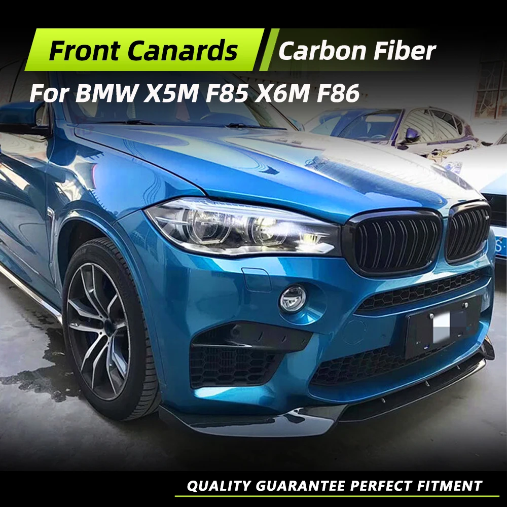 

Передний бампер автомобиля, накладка на противотуманную фару для BMW F85 X5M F86 X6M 2014-2018, накладка на рамку противотуманной фары из углеродного волокна