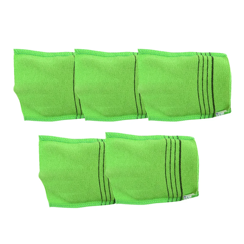 5 قطعة قماش حمام التقشير غسل الجسم الغسيل منشفة استحمام نظيفة عميقة إزالة الجلد الميت عرق الشحوم اكسسوارات الحمام