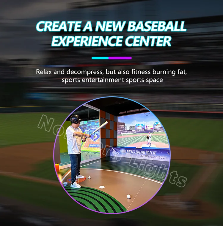 Augmented Reality Interactive Sports Ar Indoor Simulator Baseball Pitching Amusement Game Machine Baseball Simulator