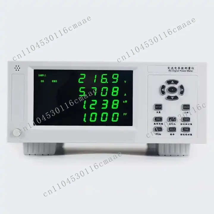 High-precision AC/DC parameter measuring instrument 600V/20A/1200W voltage and current power factor display