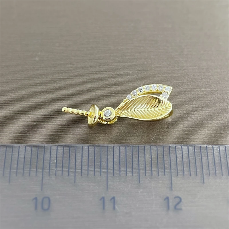 Exquisite Stylish 925 Sterling Silver Pendant Mounts Base Findings Settings Mountings Jewelry Fittings for 5-15mm Pearls