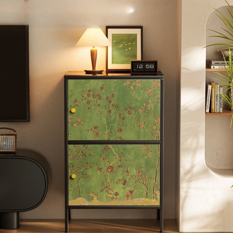 

room cabinet, iron cabinet, household sofa side cabinet, storage cabinet, bedroom balcony, bedside storage cabinet