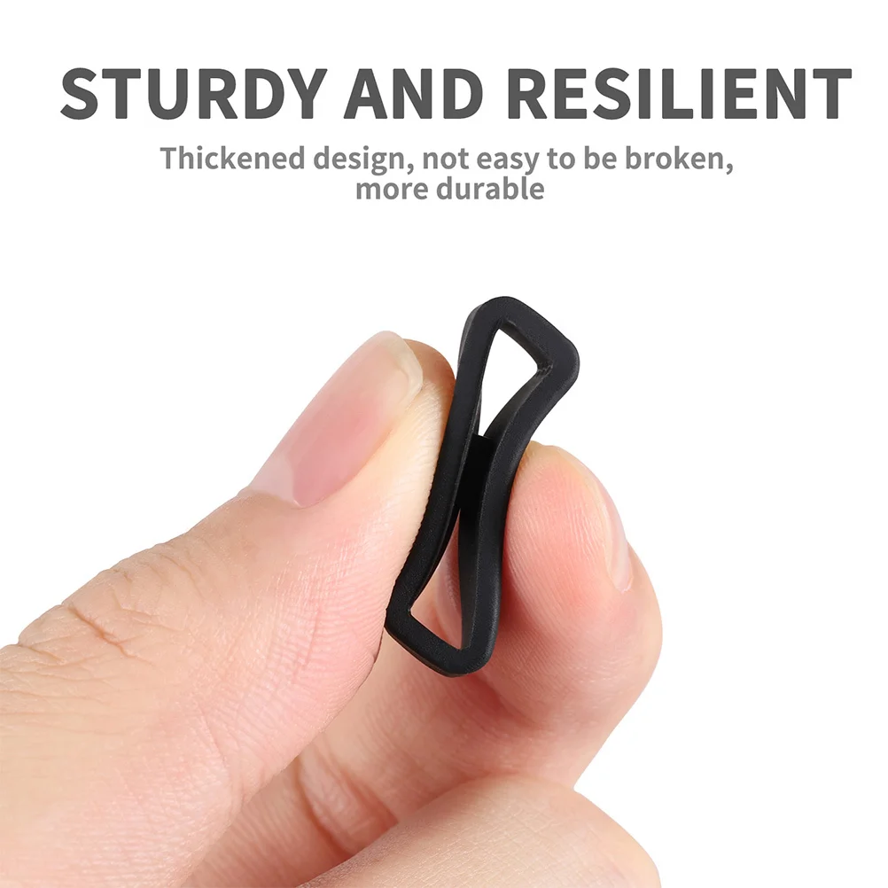 

8pcs Watch Band Keeper Silicone Anti-Slip Replacement Strap Fastener For Smartwatch Bands Adjustable Secure Loop Holder