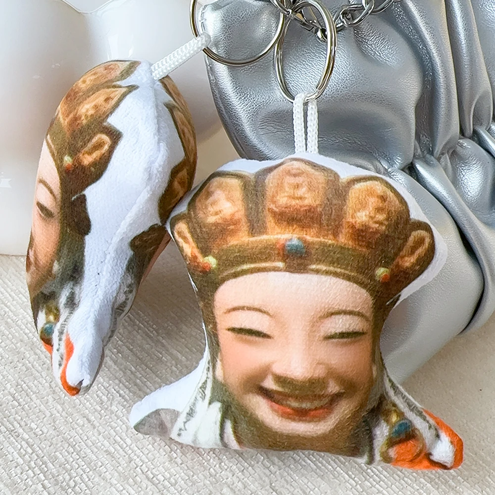 Lachende Uitdrukking Bodhisattva Stemklinkende Speelgoed Voor Kinderen Hangende Pop Voor Volwassenen Amitabha Bodhisattva Expressie Tas Hanger