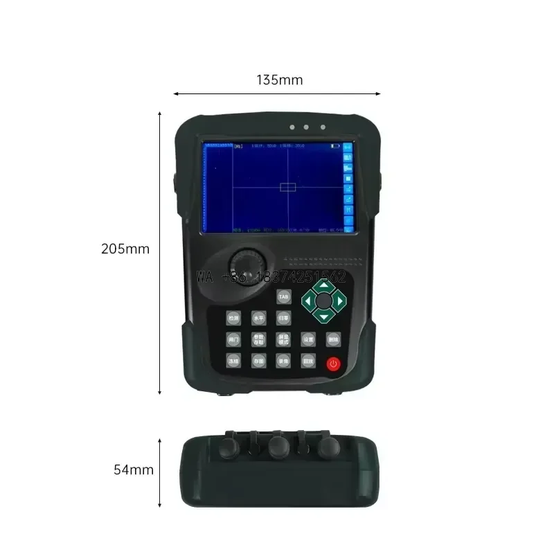 Wmwmnu Handheld Full Digital Eddy Current Flaw Detector Metal Detector for Precision Inspection