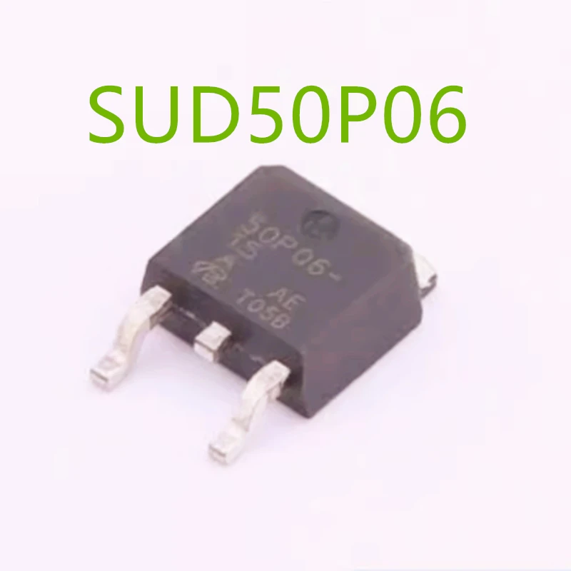 5 pieces SUD50P06-15L brand new MOS transistor field-effect P-channel 50A 60V patch TO252