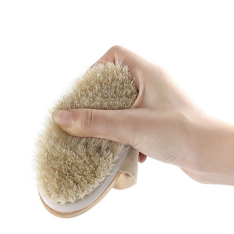 Brosse de bain pour le corps avec fonction de douche, épurateur de dos, masseur corporel exquis, manche long