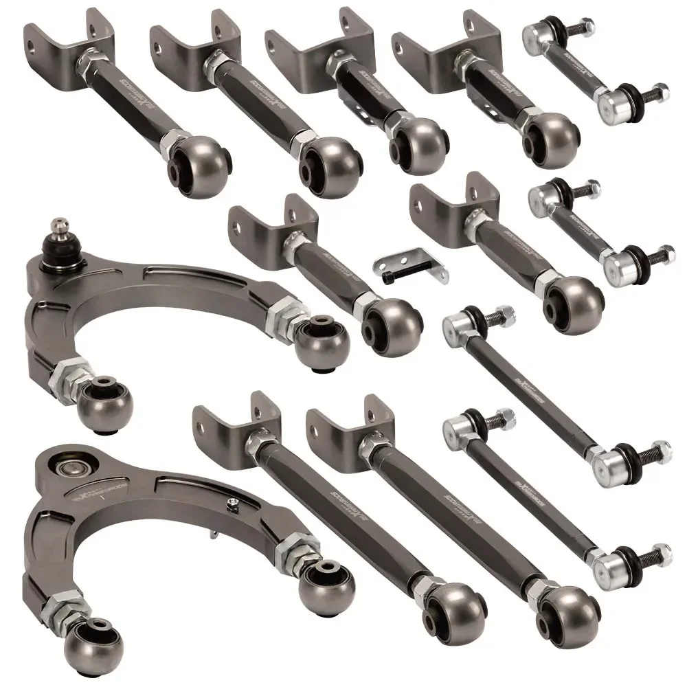 14x Adjustable Front & Rear Control Arms Toe Setback Arm For Tesla model 3 Y 2017+