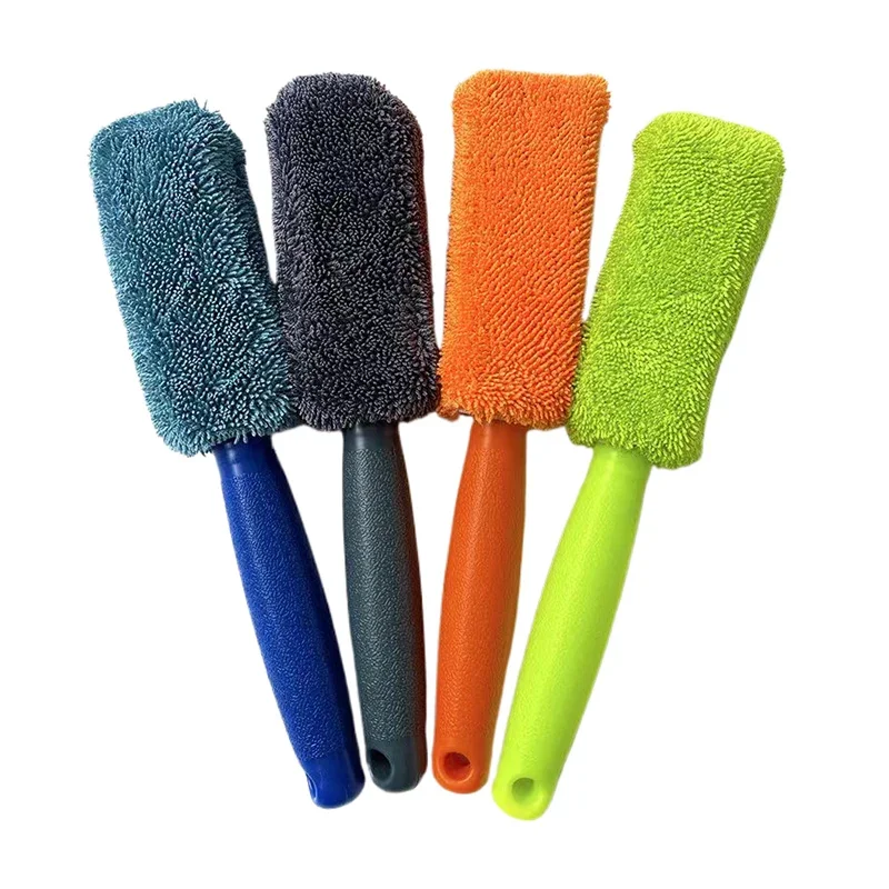 

세차 브러쉬 1 шт. 100% новый с высококачественной мылой, портативная щетка для обода колеса из микрофибры для автомобиля с пластиковой ручкой세차