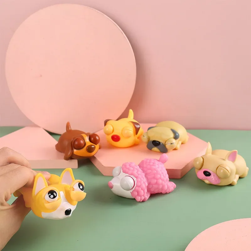 /Creative Funny Eyeball Burst Squeeze Eye Toy Love sleeping dogs Pinch Toys Adult Kids Stress Relief Fidget Toy Doll Toy