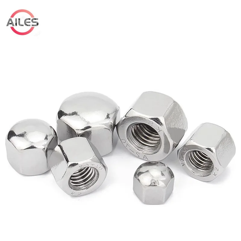 304 Stainless Steel Cover Blind Nut M3 M4 M5 M6 M8 M10 M12 M14 M16 M20 Short Low Thin Hexagon Cap Acorn Nut