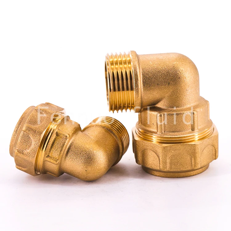 OEM&ODM  Customized Pipe brass forged PE Compression Fitting PPR Compression fitting