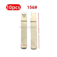 Keychannel 10PCS Car Key Blade 156#  KD Blade Kia Flip Blank For Kia K5 SY5JFRGE04 Replace Flip Remote Blade For Hyundai Verna