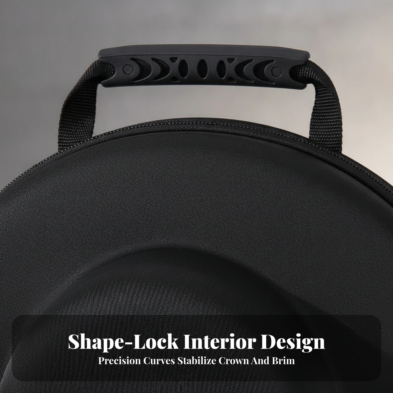 Hard-Shell Hat Bag Portable Hat Storage Bag Luggage Long-Lasting Water-Resistant for Travelers, Trips