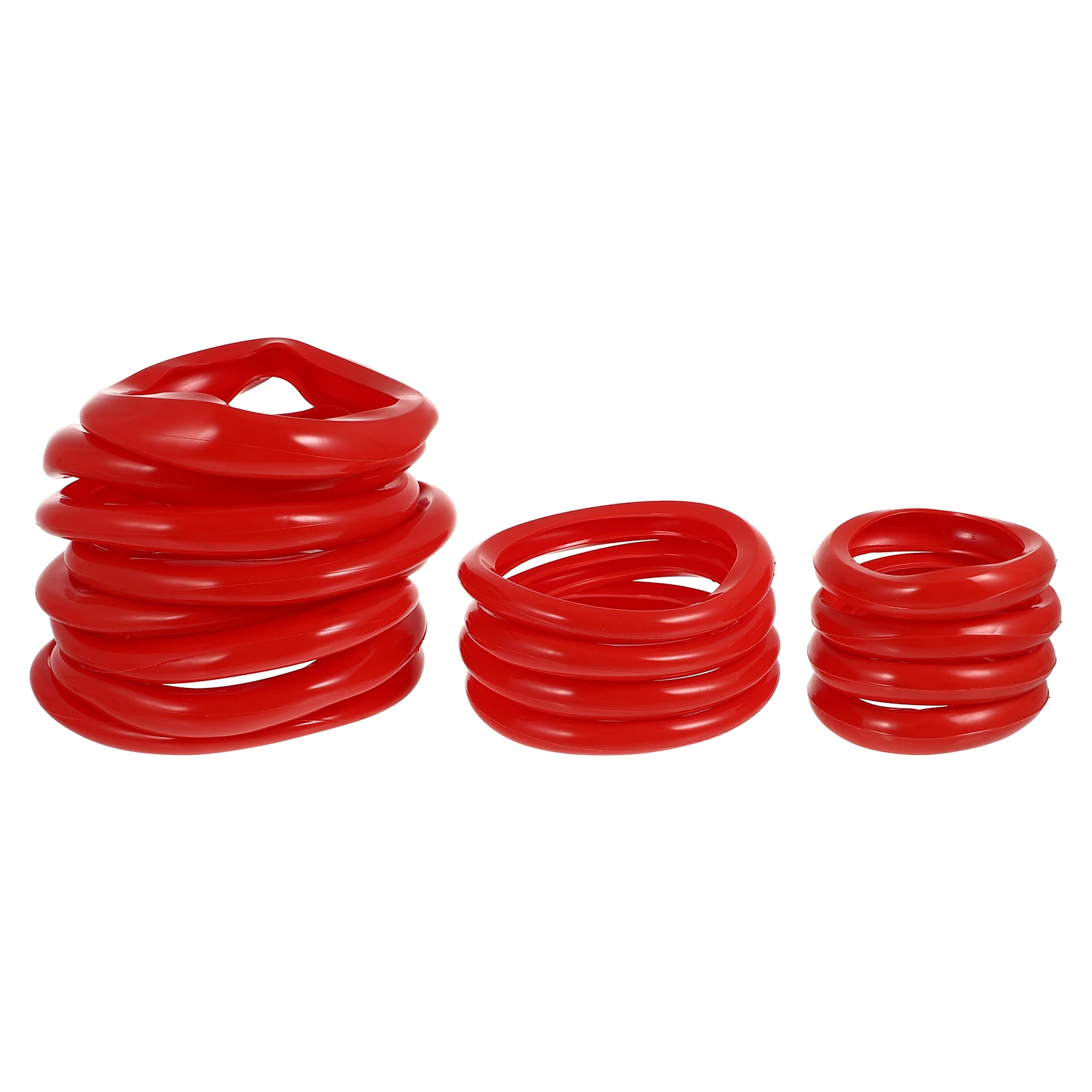 

16pcs Dumbbell Case for 30kg Set 25X8 125X4 5X4 Red Silicone Cover NonSlip AntiFall Detachable Protector FitnessAccessory