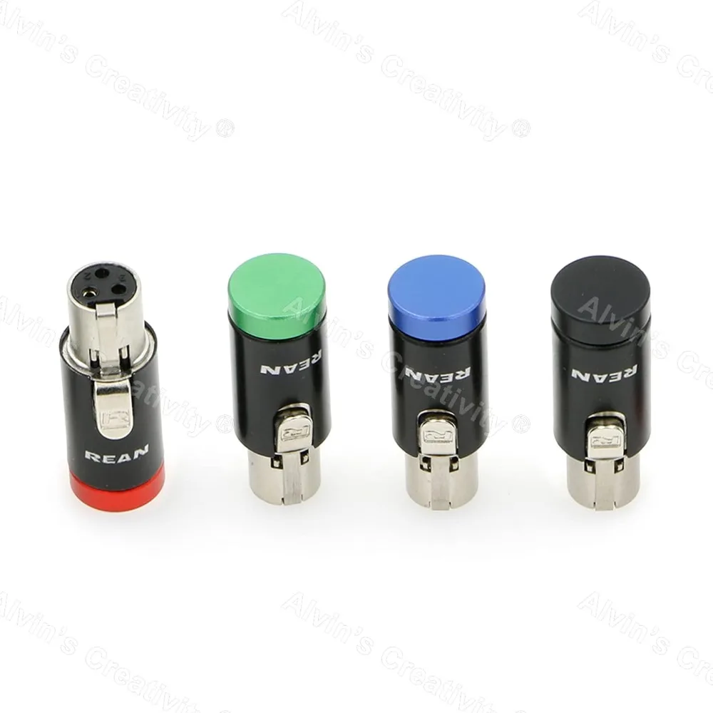 

Alvins Low-Profile Audio Plug TA3F Mini-XLR 3-Pin Female Connector for Sennheiser EK 2000| Sony UWP| Sound Devices 633 688(Red)