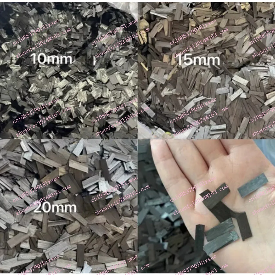 500g Forged Carbon Strength Cutting Chopped Flake Shape10/15/20mm DIY Car Interior and Exterior Parts 