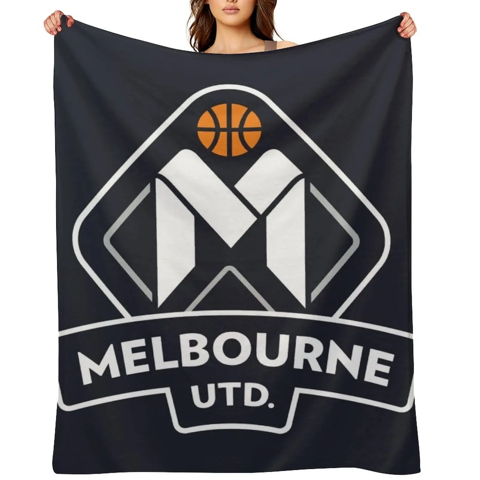 

Melbourne United Throw Blanket Travel Plaid on the sofa Soft Big Hairys Blankets