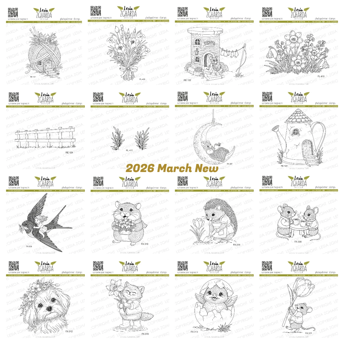 Spring Threads Fairy Tale Cottage Art Bouquet Stamps for 2026 Scrapbook Diary Decoration Emboss Template DIY Greet Card Handmade
